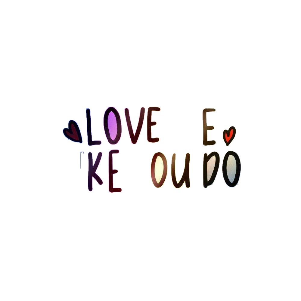 Love Me Like You Do Holographic Sticker